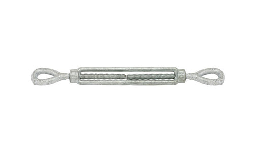 1" X 6" Eye & Eye Turnbuckle, Hot Dip Galvanized Drop Forged Steel