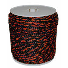 3/8" x 1200' Black & Orange Truck Rope