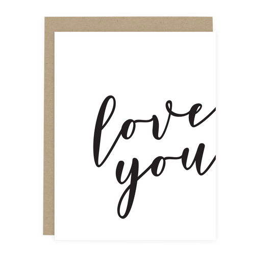 Hello love black and white card Royalty Free Vector Image