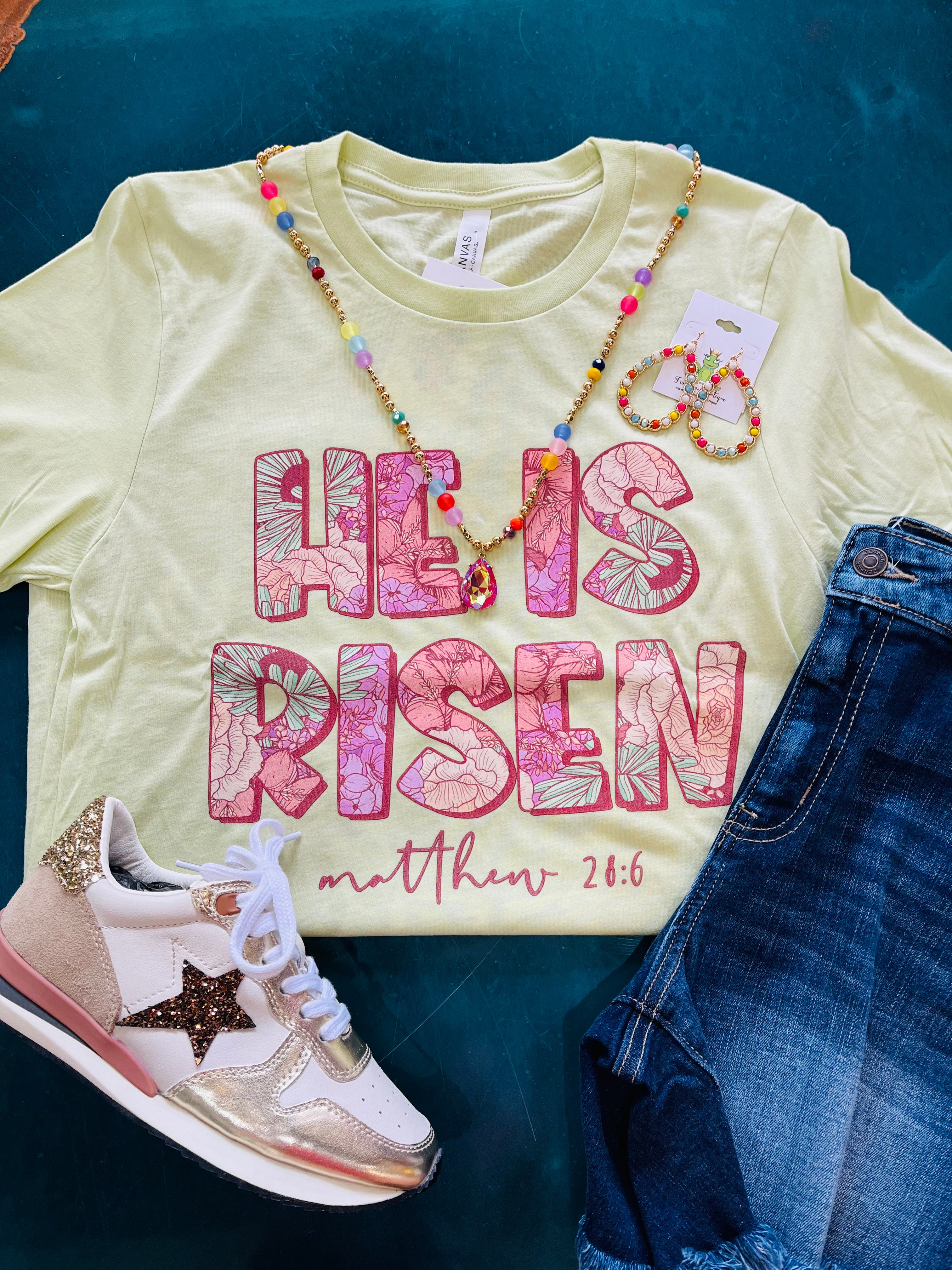 He is risen tee-FINAL SALE