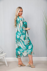 Palm Beach Kaftan Teal Green