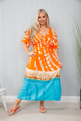 Oriental Printed Dress Clementine