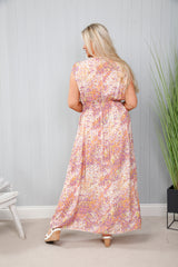 Ditsy Speckled Maxi Dress Lilac