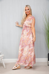 Ditsy Speckled Maxi Dress Lilac