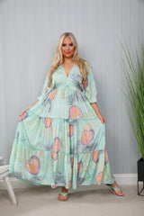 Mermaid Lagoon Silk Dress