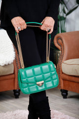 Emerald Mayfair Quilted Handbag