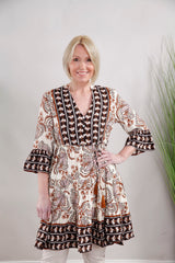 Felicity Floral Tunic Beige