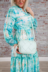 Wendy Weave Shoulder Bag Mint