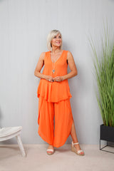 Top & Tulip Trouser Set Clementine