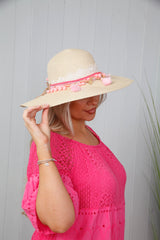 Shellie Straw Hat Beige