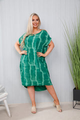 Emerald Chrissy Tie Dye Dress