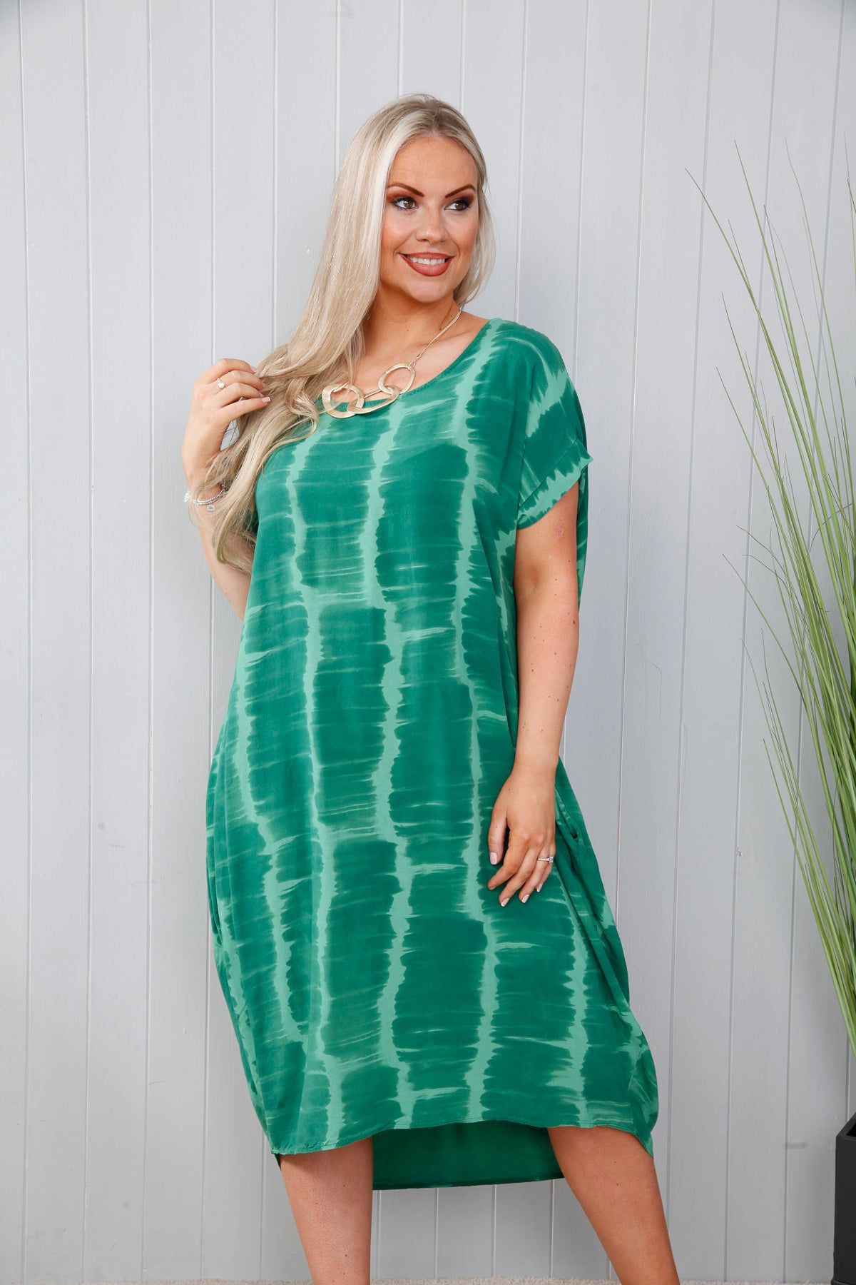 Emerald Chrissy Tie Dye Dress
