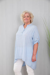 Lola Cotton Top Sky Blue