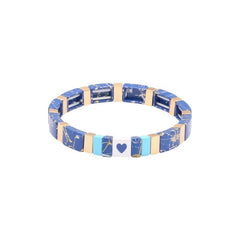 Blue Heart Marble Bracelet - bestacaiberryselect