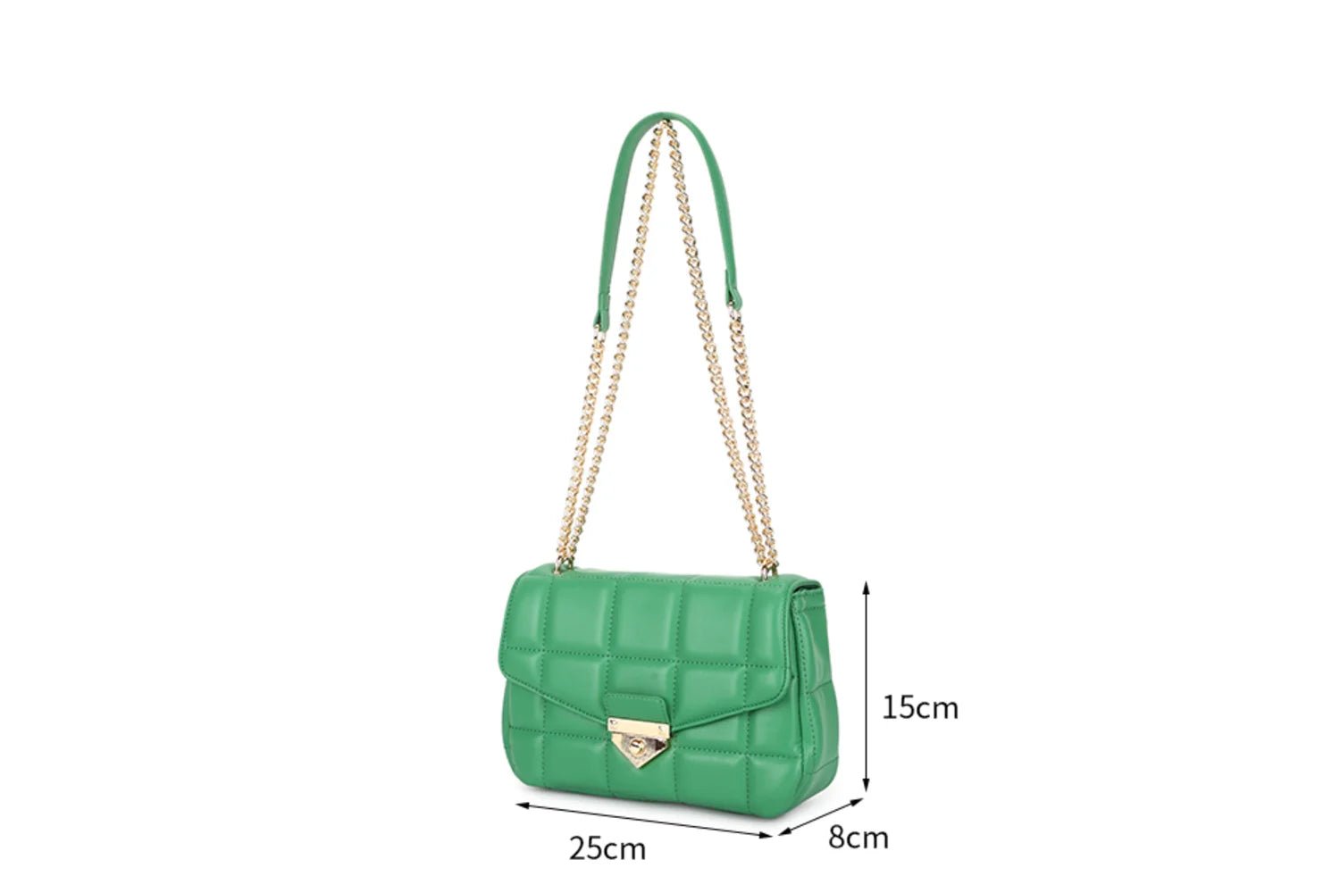 Emerald Mayfair Quilted Handbag - bestacaiberryselect