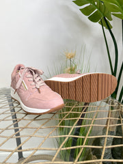 Wedge Side Zip Trainers Pink - bestacaiberryselect