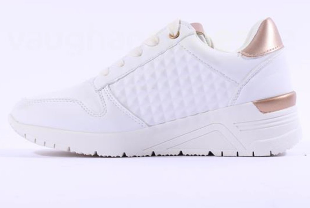 Wedge Side Zip Trainers White - bestacaiberryselect