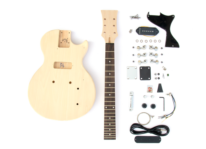 Diy Electric Guitar Kit Singlecut Jr P90 Build Your Own Guitar Kit The Fret Wire