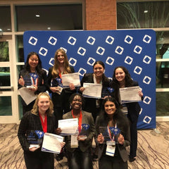 Gabby Goodwin and others from her high school who qualified for DECA Internationals