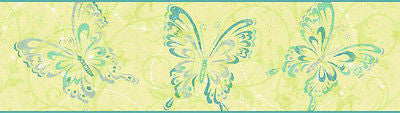 York Candice Olson Butterfly Wallpaper Border - CK7610B - Wallpaper for Less Murray