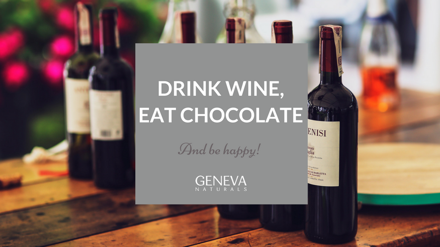 benefits of red wine and dark chocolate