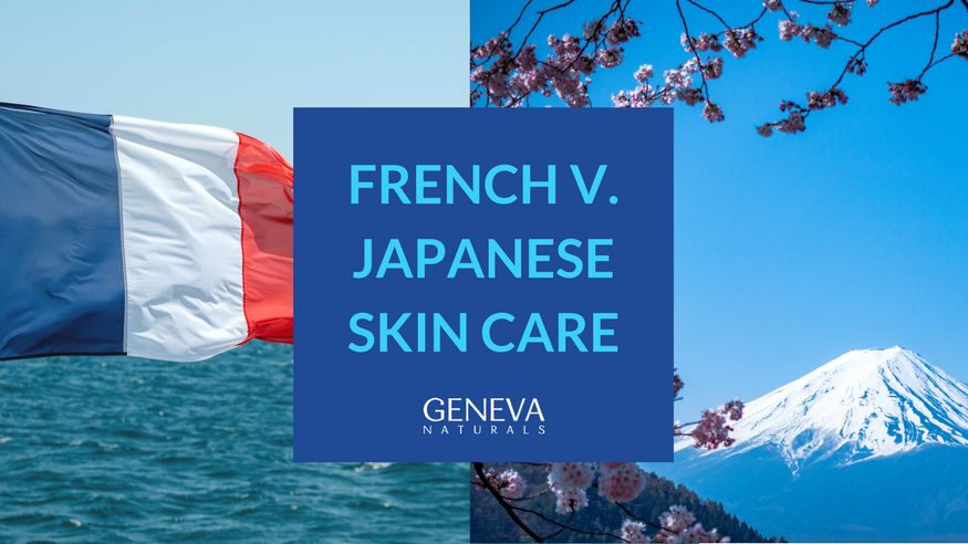 french v japanese skin care routine