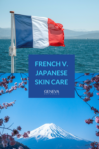 french v japanese skin care