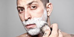 man shaving