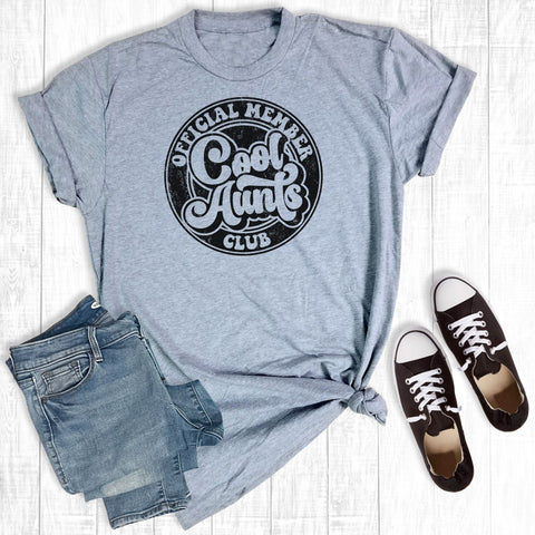 Cool Aunt Club Light Grey