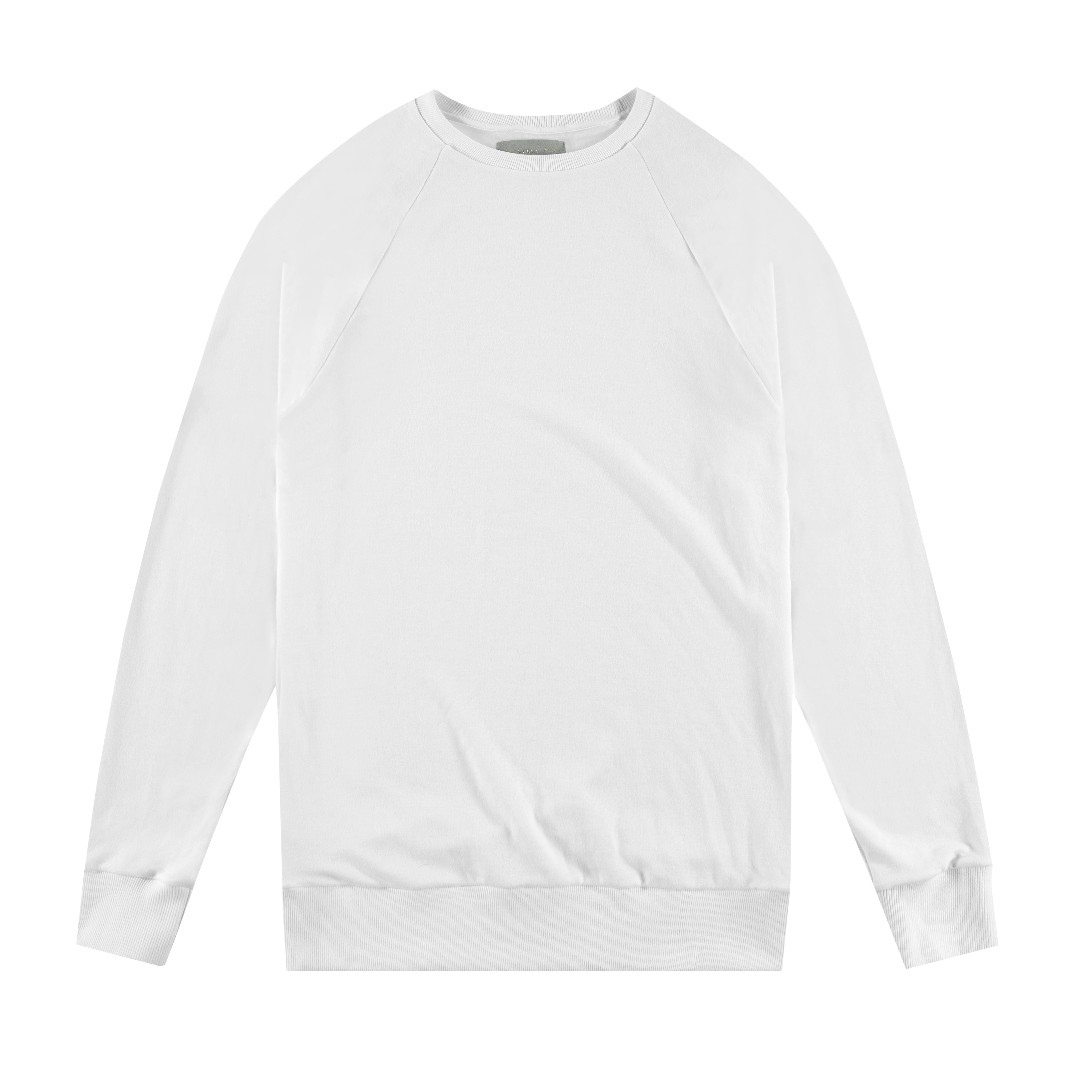 Raglan Crewneck Sweatshirt in Optic White