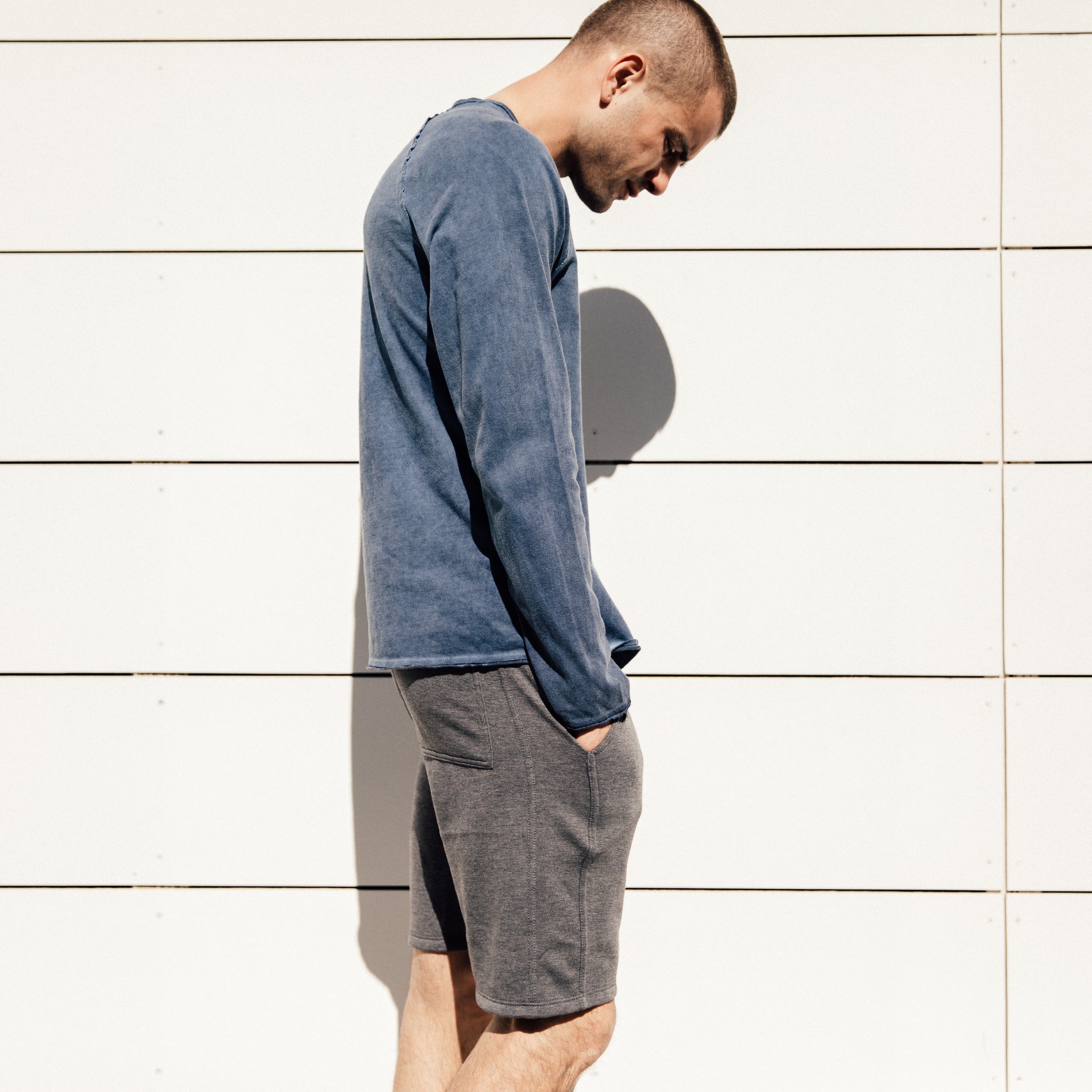 Pacific Knit Shorts in Grey