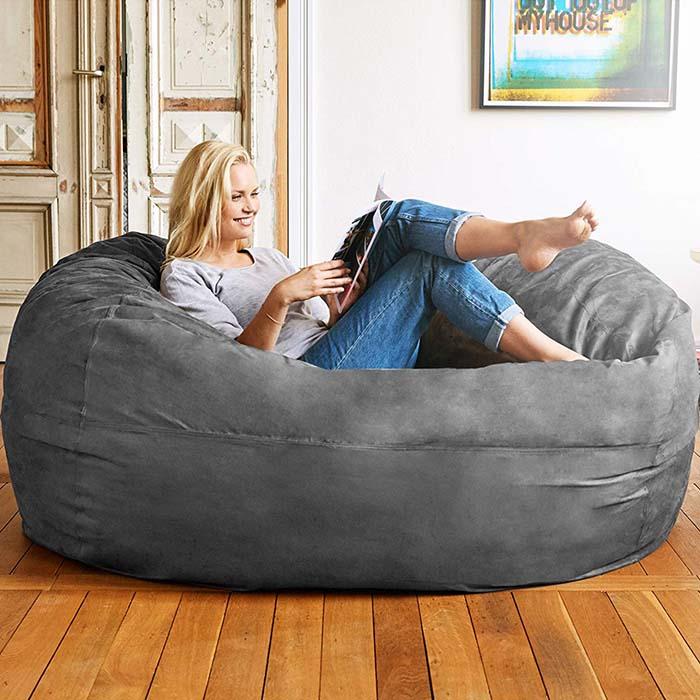 6-Foot Foam-Filled Bean Bag Chair – Xorbee