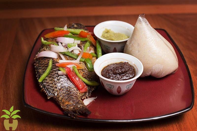 Banku and Tilapia with Pepper - Hutwise.com
