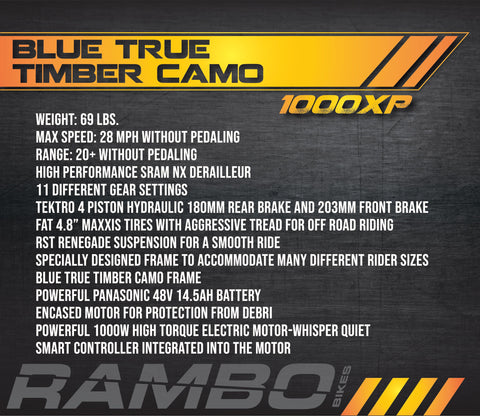 rambo electric r1000xpc camo bike