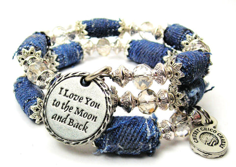 i love you to the moon and back - Chubby Chico Charms
