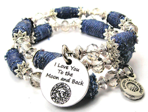 i love you to the moon and back - Chubby Chico Charms