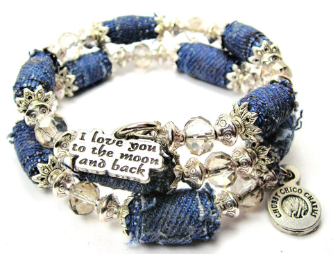 i love you to the moon and back - Chubby Chico Charms