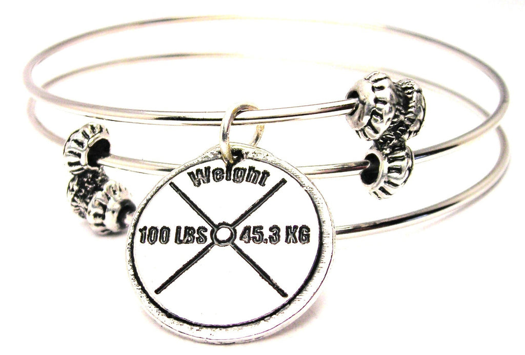 100 Lb Weight Triple Style Expandable Bangle Bracelet - American Made ...
