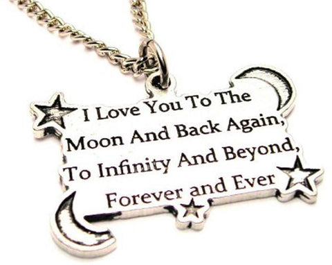 i love you to the moon and back - Chubby Chico Charms