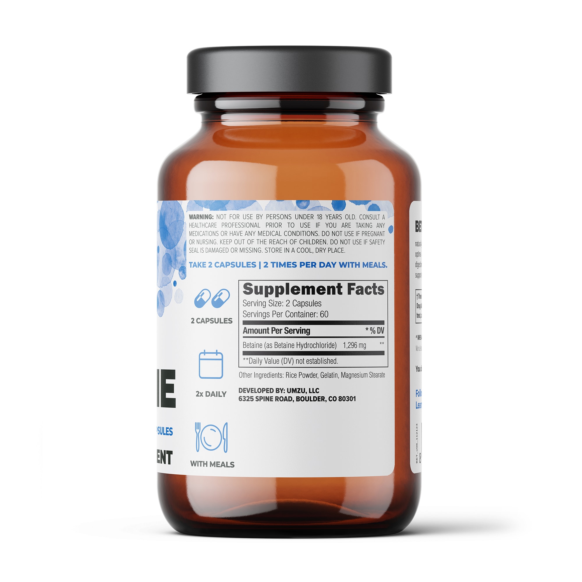 BETAINE HCl: Digestion & Circulatory Support