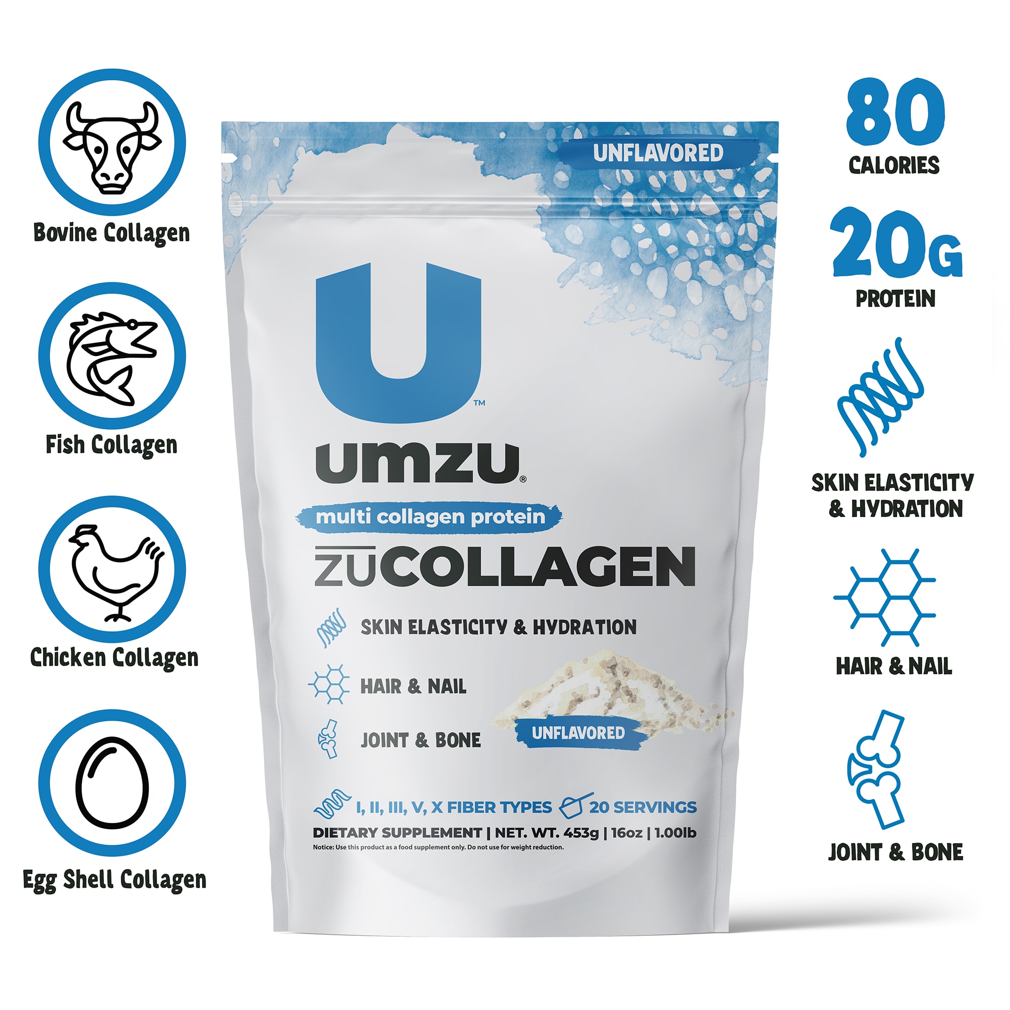 zuCOLLAGEN Protein: Multi-Type Collagen