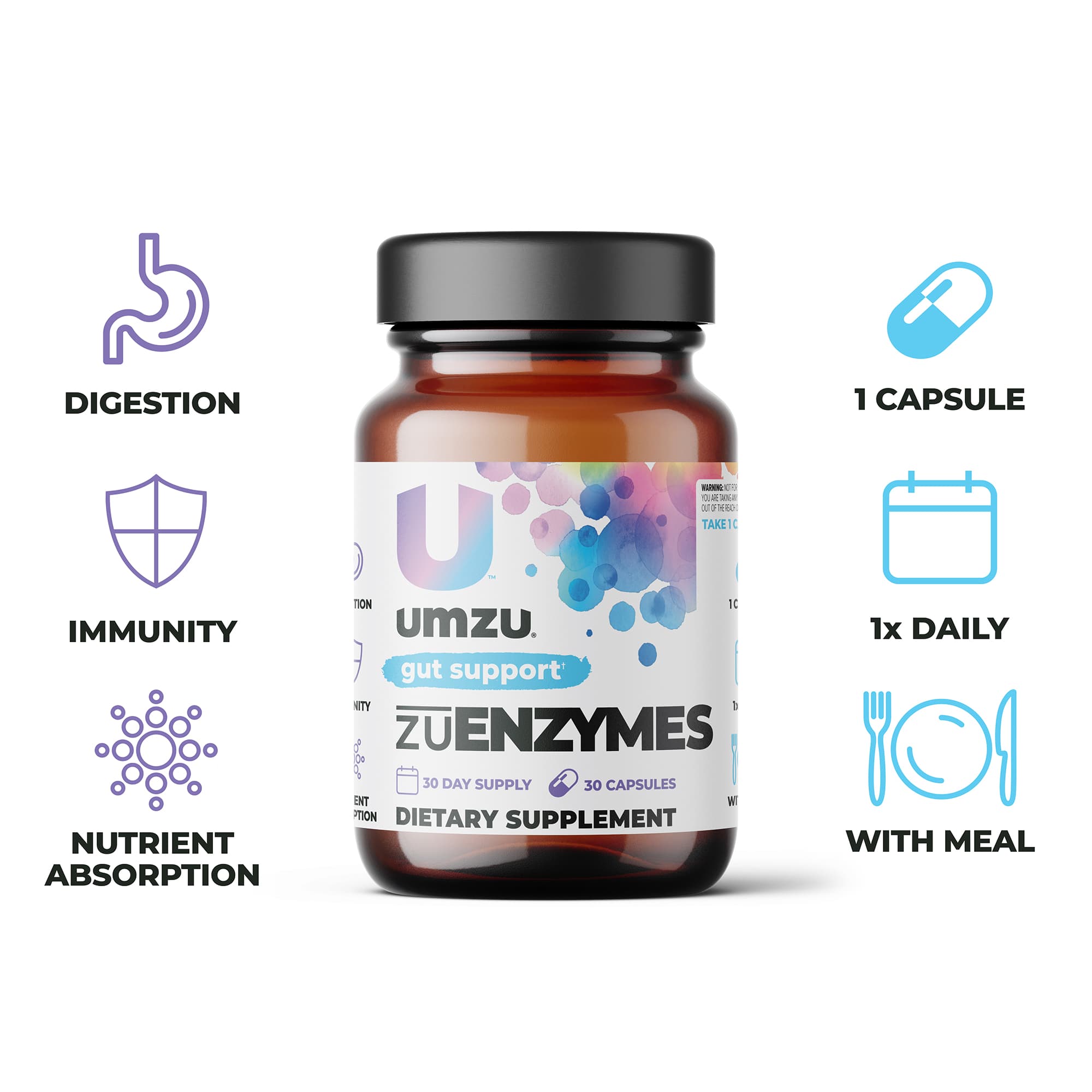 Digestive Health Bundle: FLORACIL50, zuPOO & zuENZYMES