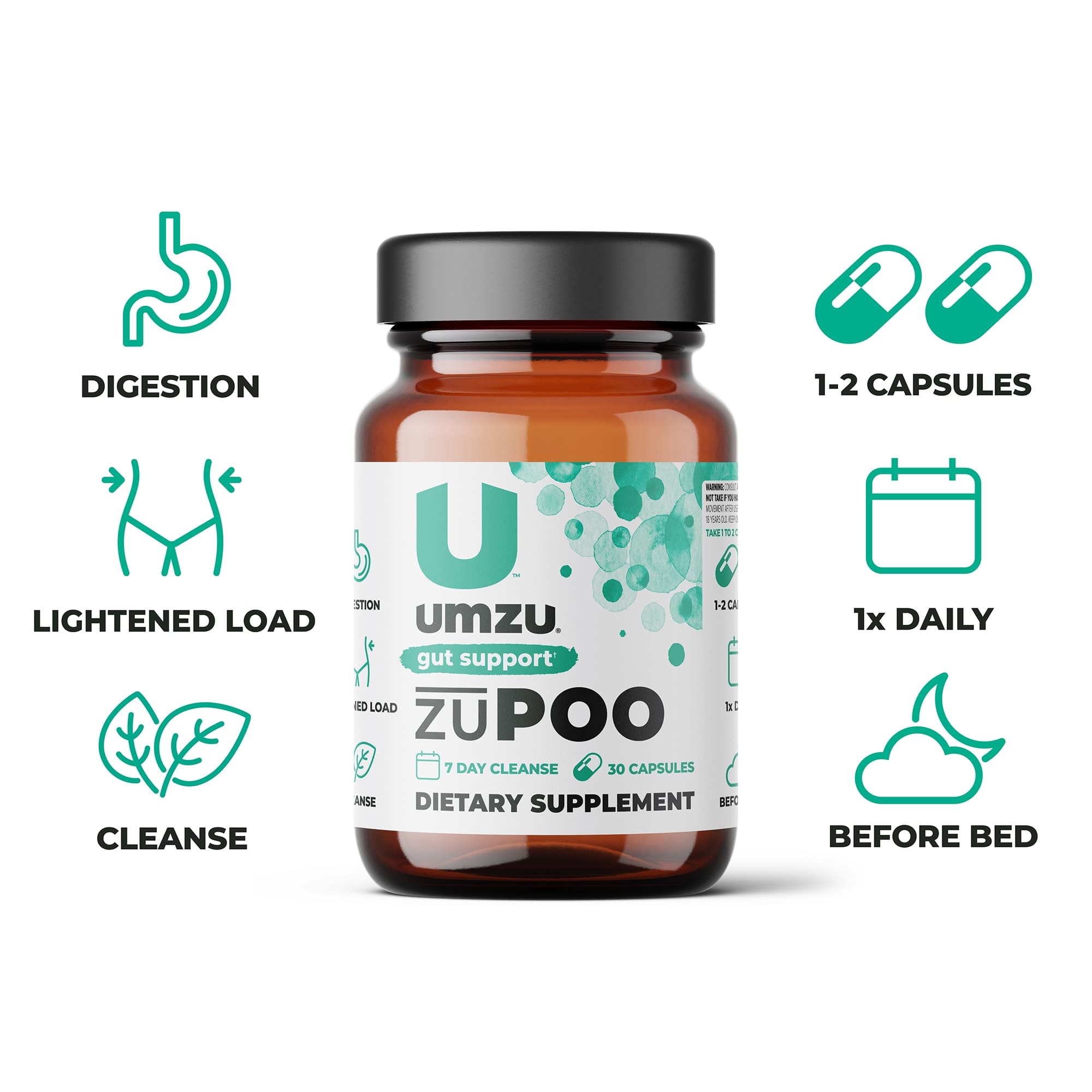 Digestive Health Bundle: FLORACIL50, zuPOO & zuENZYMES