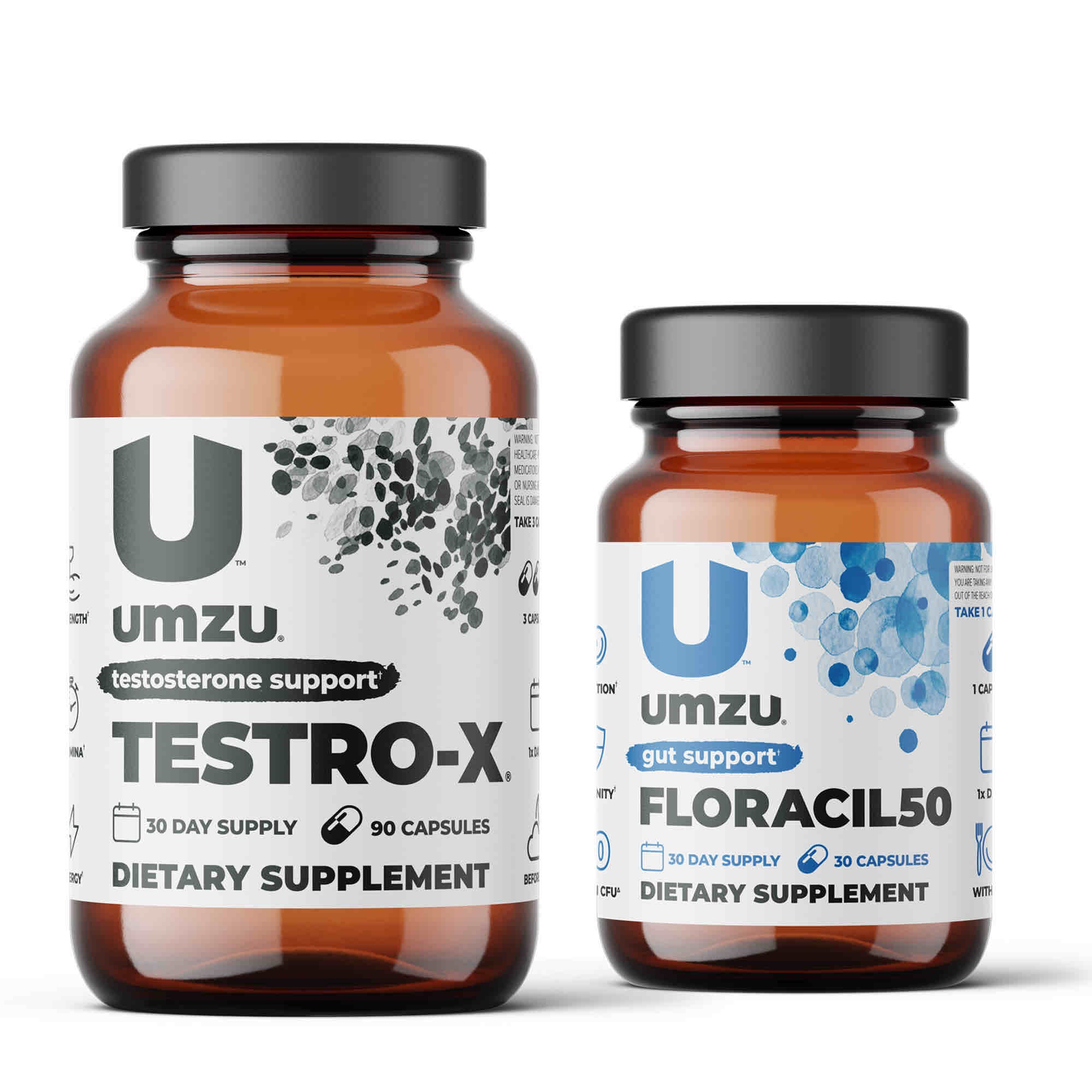 FLORACIL50 & TESTRO-X Bundle: Gut & Hormonal Support