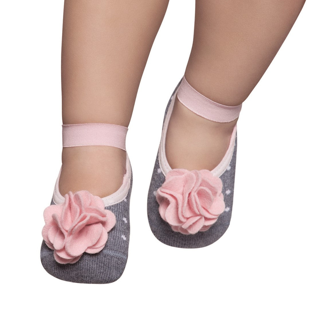 Little Girl's Ballerina Socks Flower 