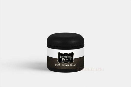 Leather filler paste to enhance the natural features of leather
