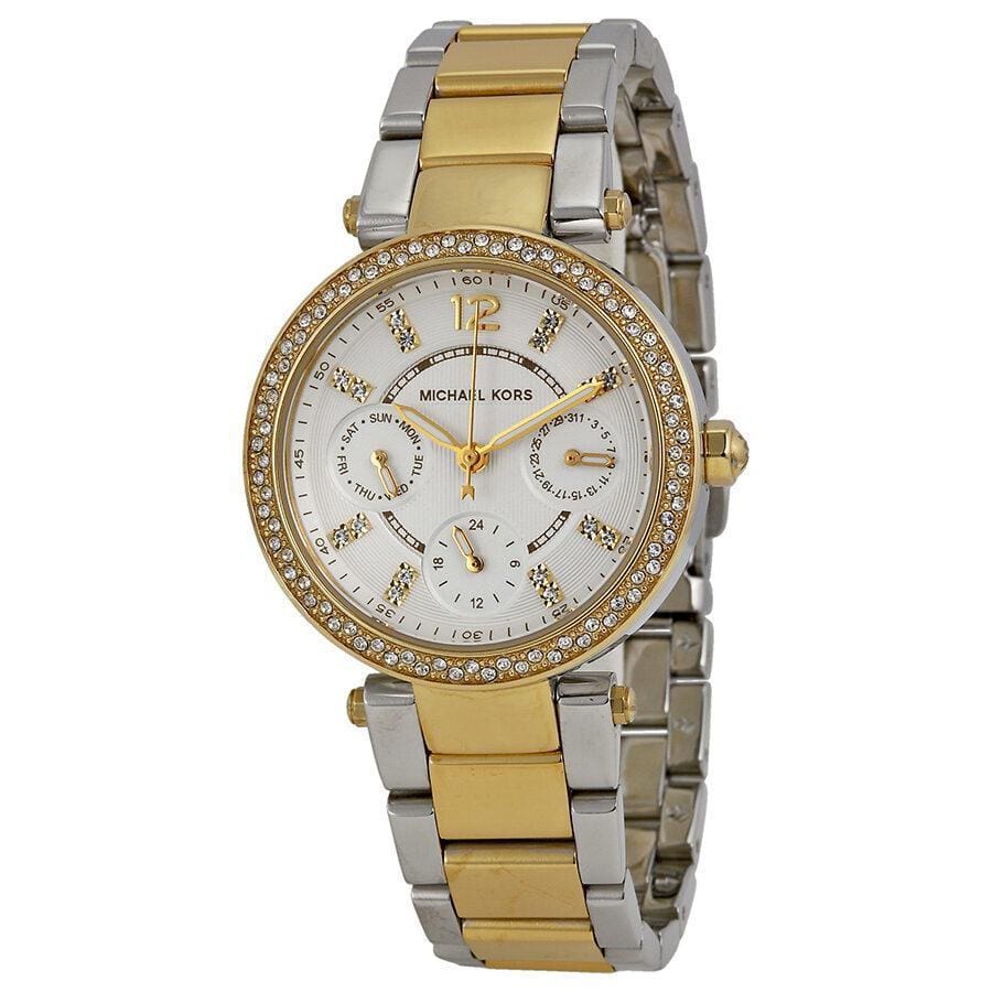 michael kors parker glitz mini chronograph ladies watch