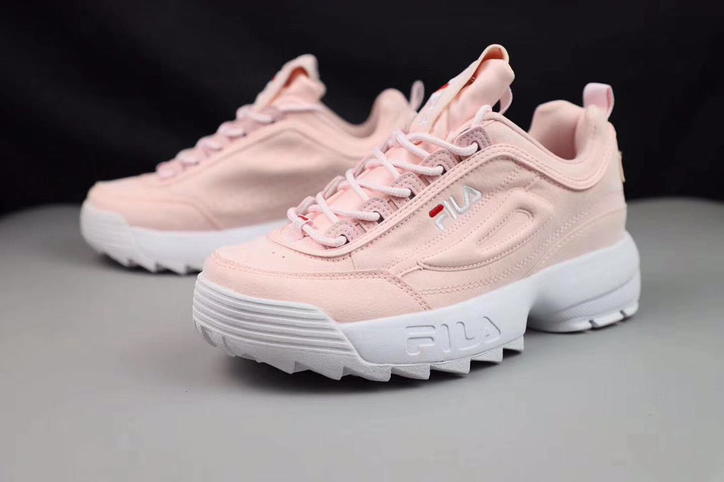 baby pink fila trainers