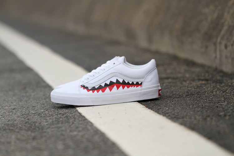 vans x bape sharktooth