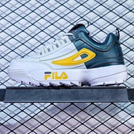 fila disruptor green yellow